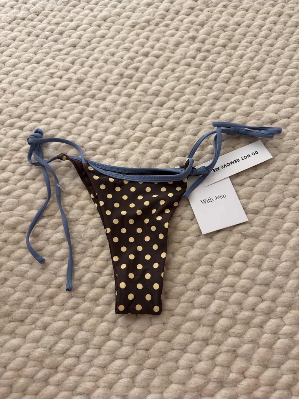 With Jean Brown Juno Bikini Bottom